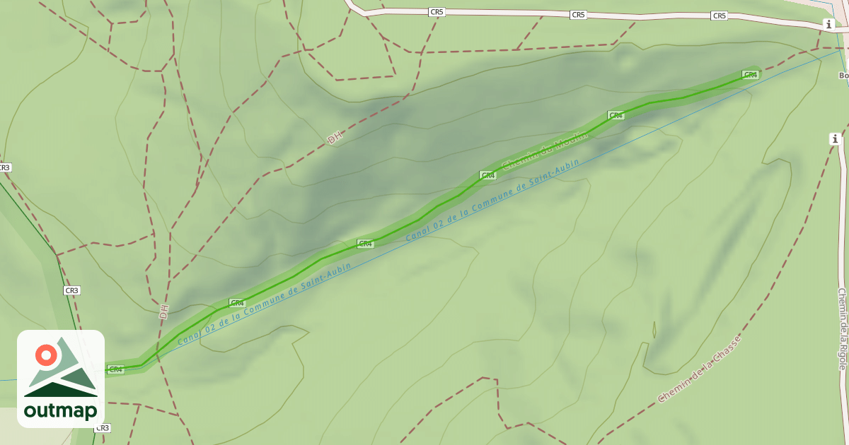 Map of Chemin du Moulin