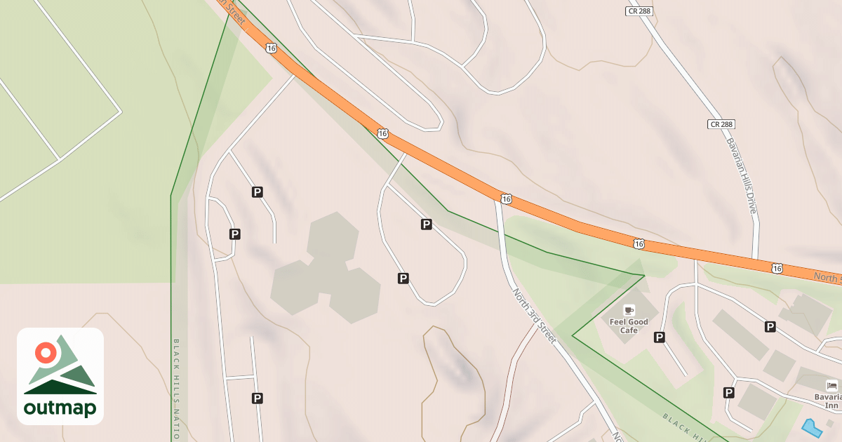 Map of CUSTER SO APPROACH