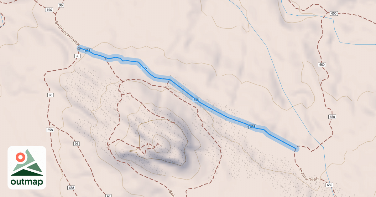 Map of Baby Bell Trail