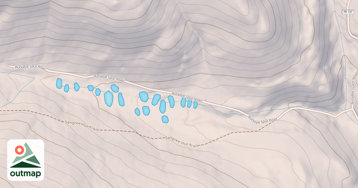 Map of BUCKEYE SPUR