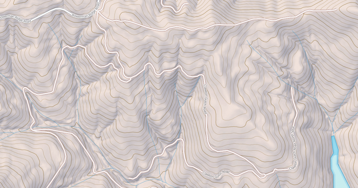 Map preview of CLAWTON GULCH