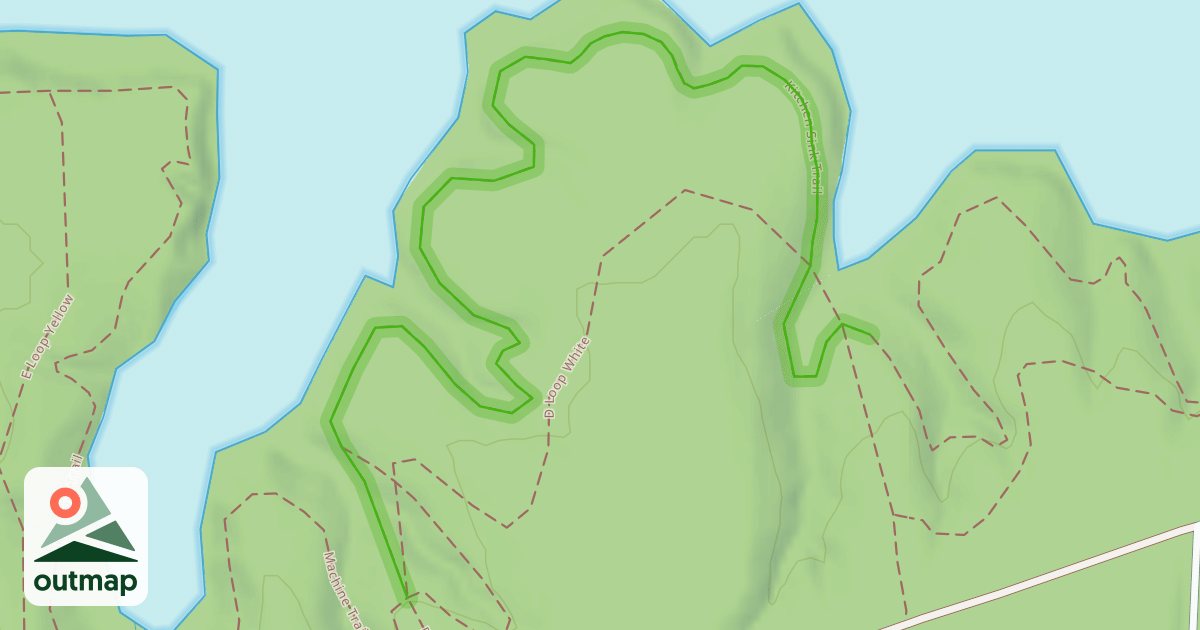 Map of Kitchen Sink Trail
