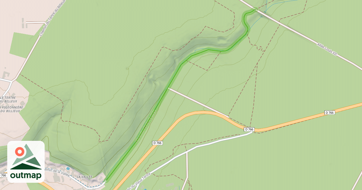 Map of Chemin de la Vallée