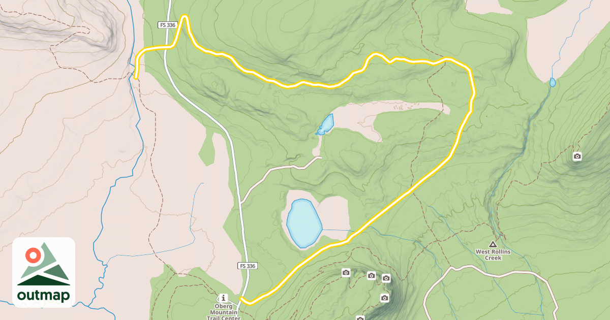 Map of Oberg Lake Loop