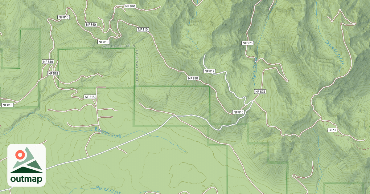 Map of MCCOY_CREEK ROAD