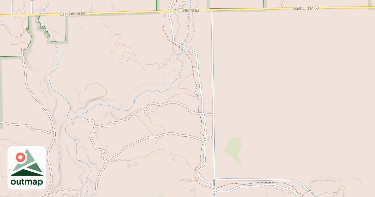 Map of Little Manistee Motorcycle Trail
