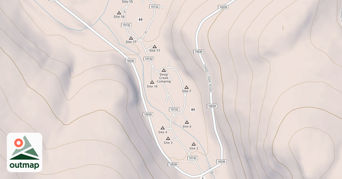 Map of DEEP CREEK CG SPUR A