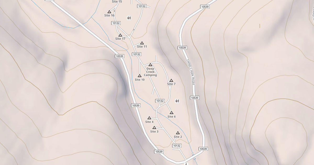 Map preview of DEEP CREEK CG SPUR A
