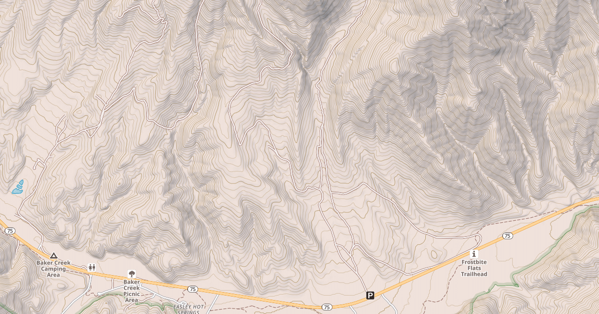 Map preview of LEFT FK. BOULDER CR