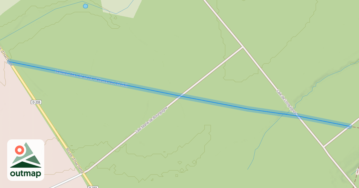 Map of Sentier des Grandes Pâtures au Croisil