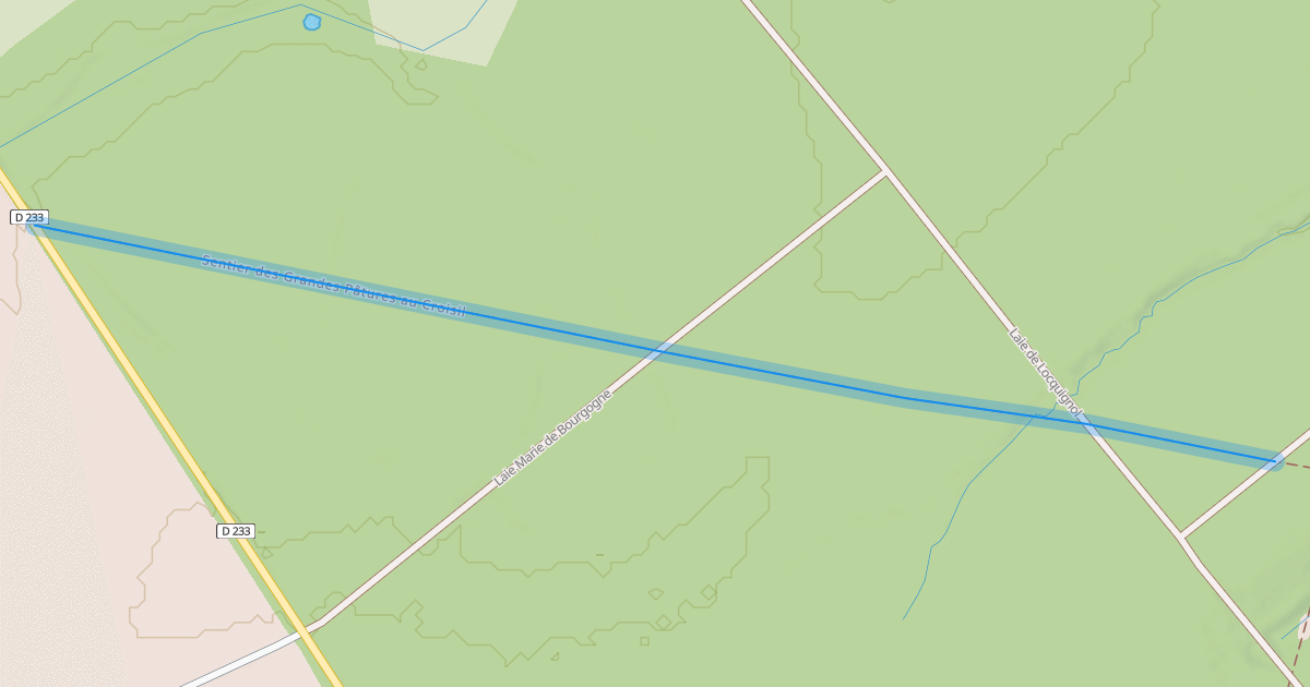 Map preview of Sentier des Grandes Pâtures au Croisil