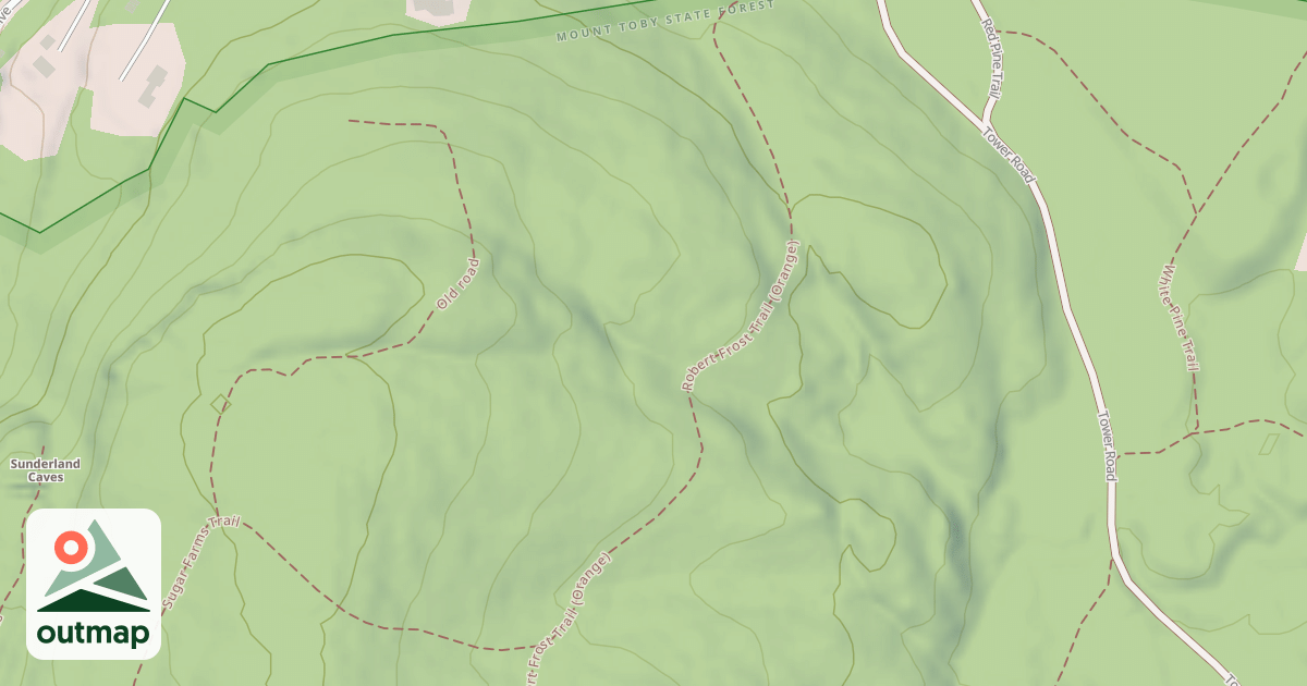 Map of Robert Frost Trail