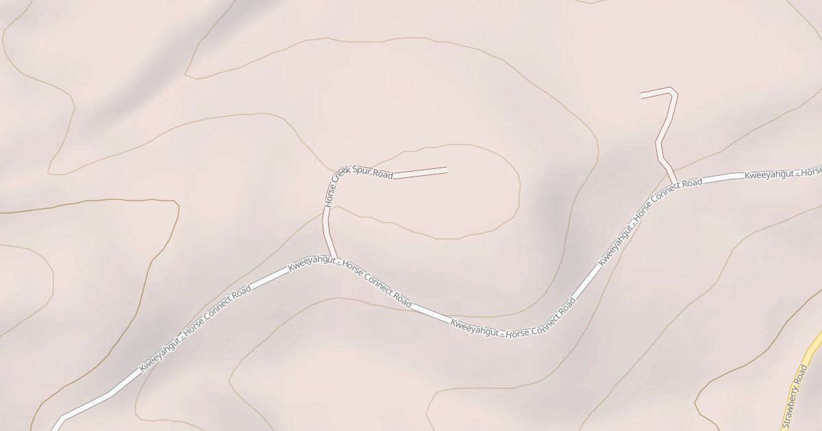 Map preview of HORSE CREEK SPUR