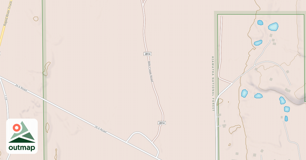 Map of BILLS CREEK