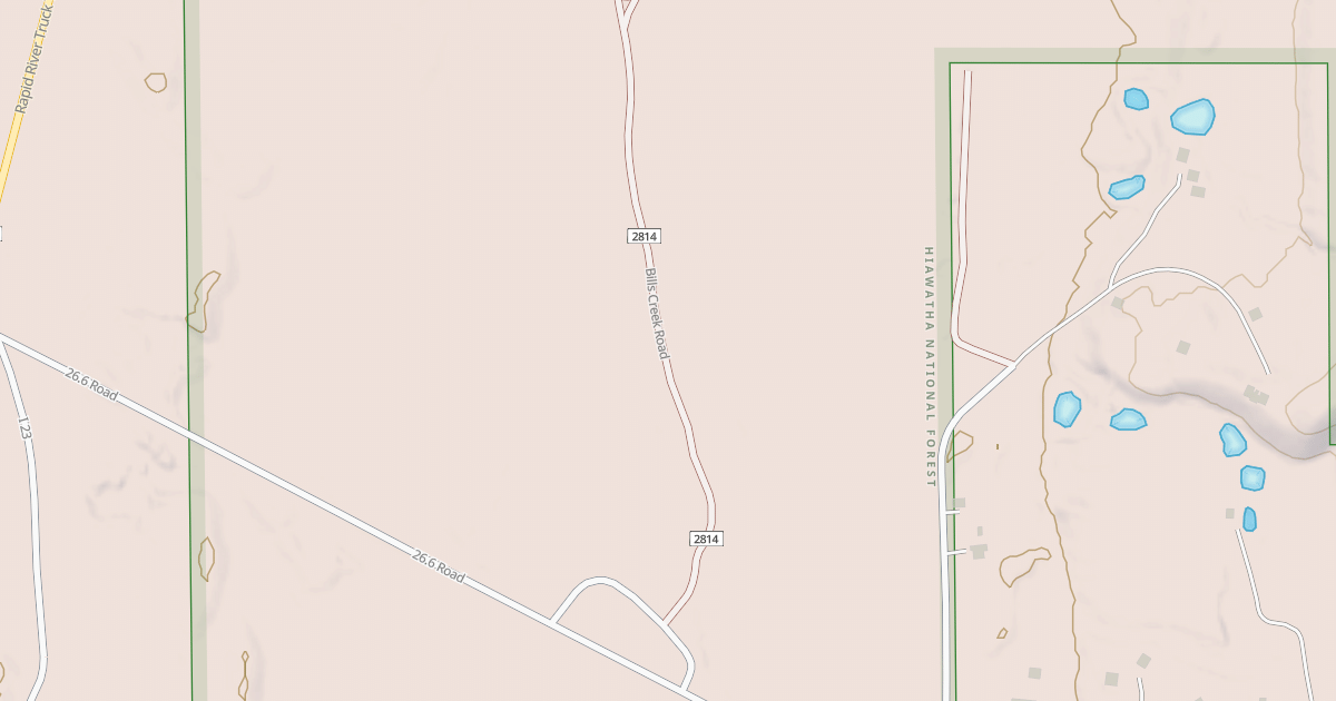 Map preview of BILLS CREEK
