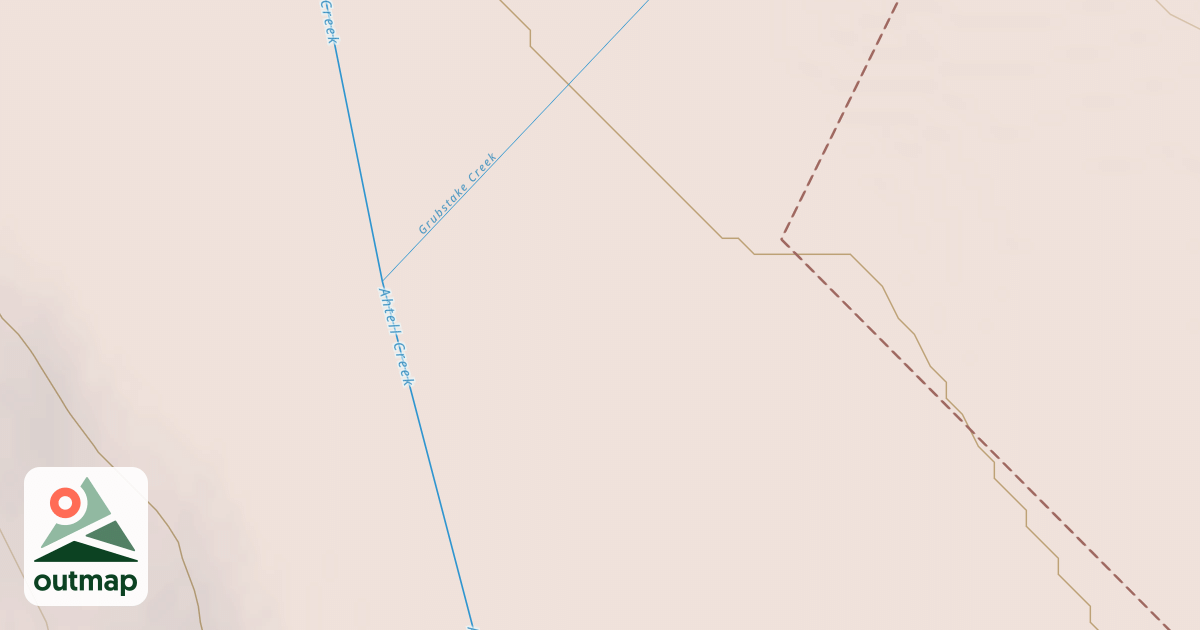 Map of Ahtell Creek
