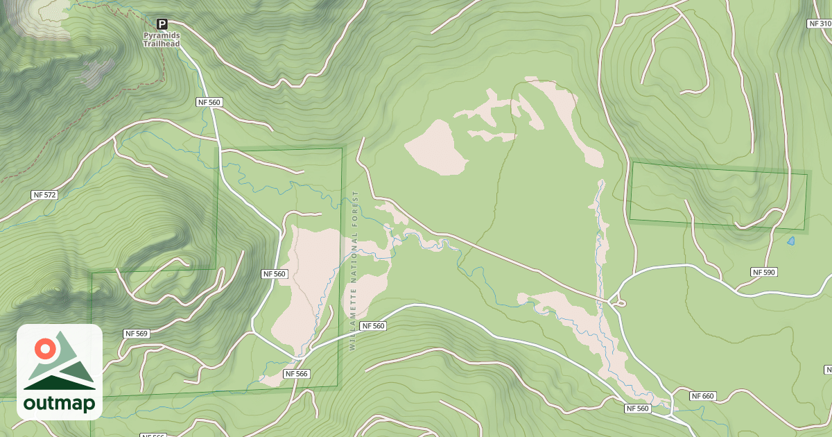Map of PARKS CREEK RD