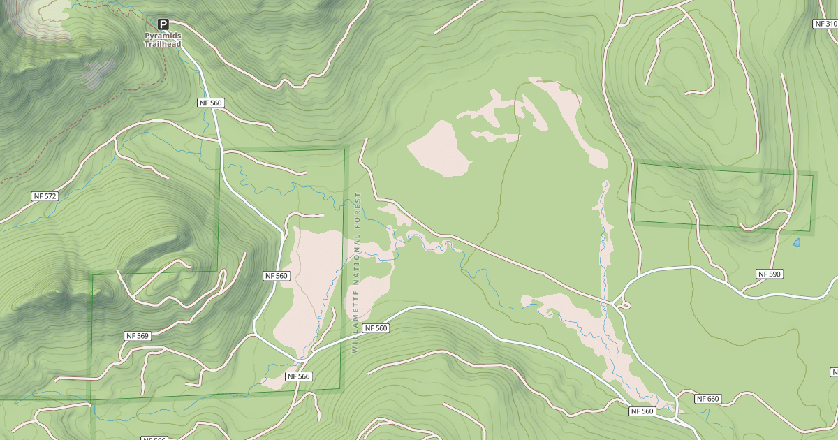 Map preview of PARKS CREEK RD