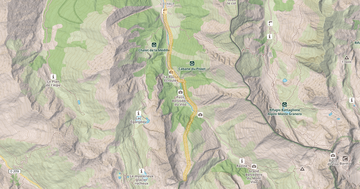 Map preview of Les Bréchettes — L'Échalp