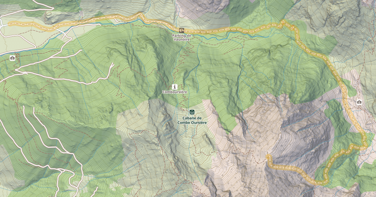Map preview of Col de Combe Oursière — Palnsonnet