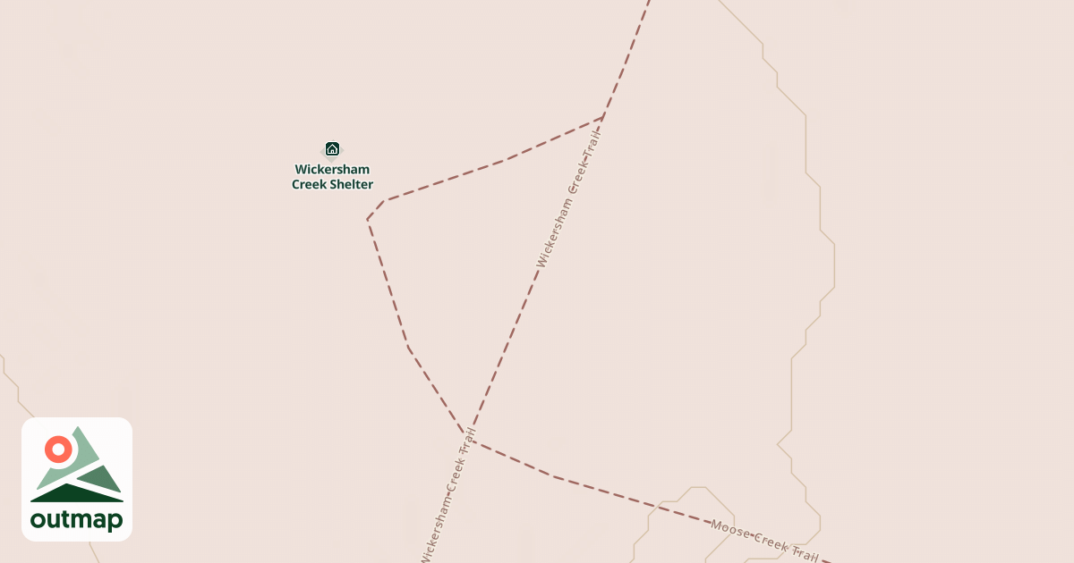 Map of Wickersham Creek Trail