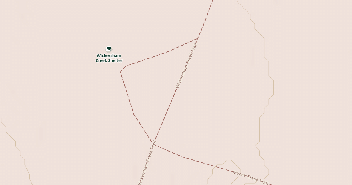 Map preview of Wickersham Creek Trail