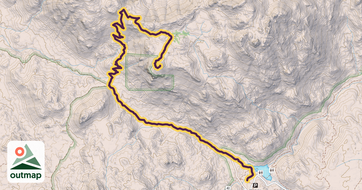 Map of Granite Mountain Trail #261