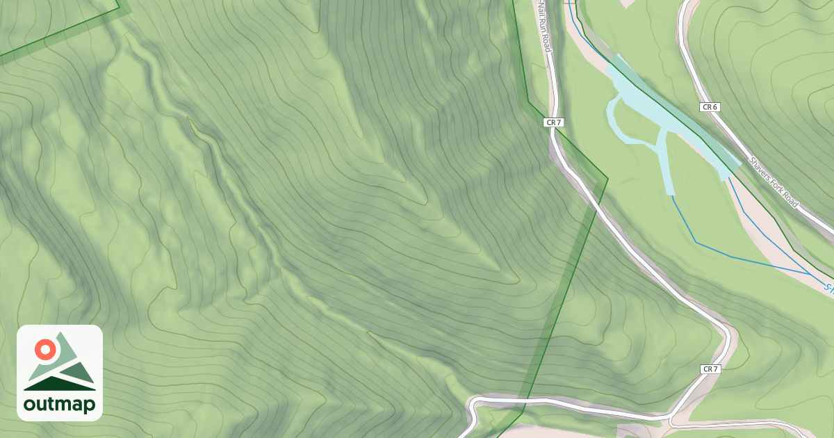 Map of NAIL RUN