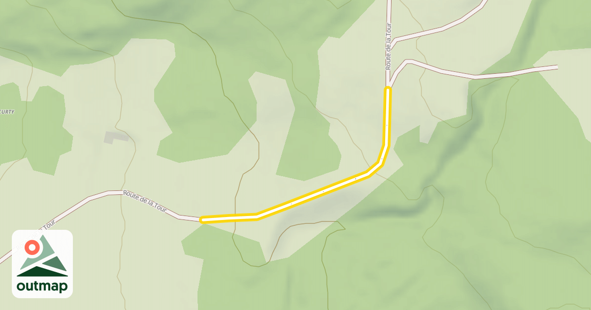 Map of Route de la Tour