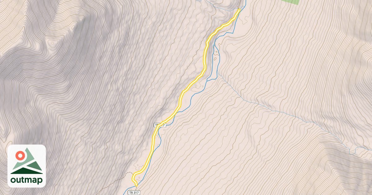 Map of Resurrection Pass Trail