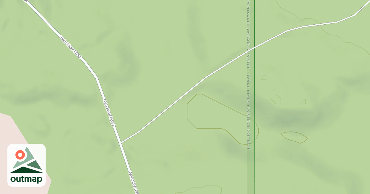 Map of RIVER RAPIDS ROAD