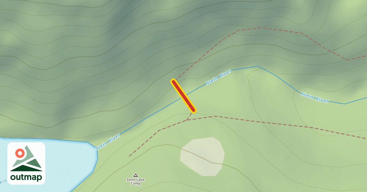 Map of Stein Lake Cable Car
