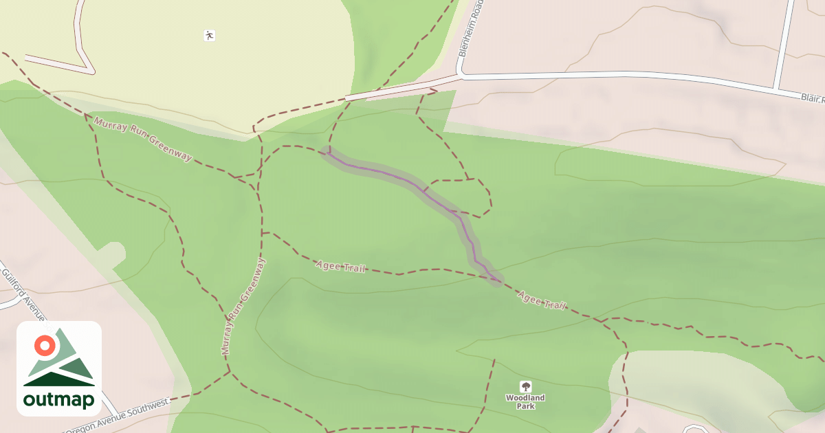 Map of Agee Trail