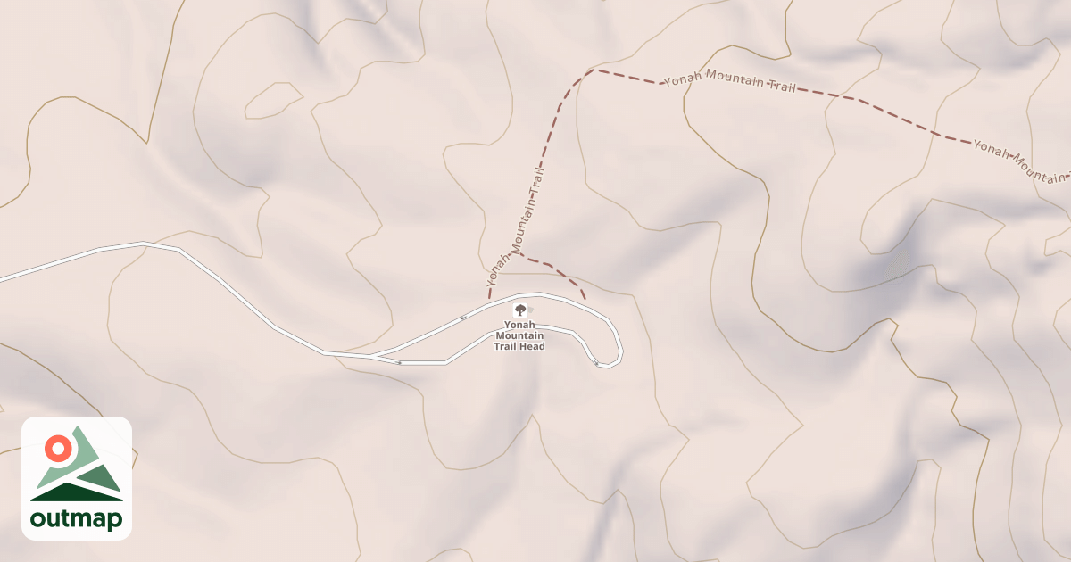 Map of YONAH MOUNTAIN TRAIL HEAD