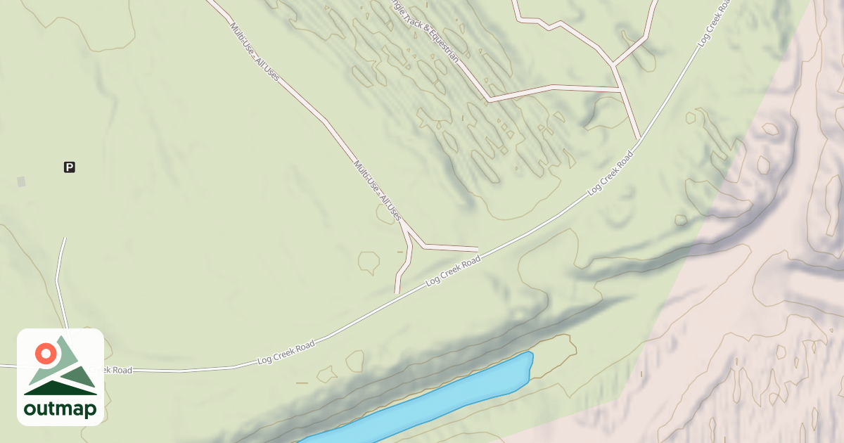 Map of Interlake State Recreation Area Trails