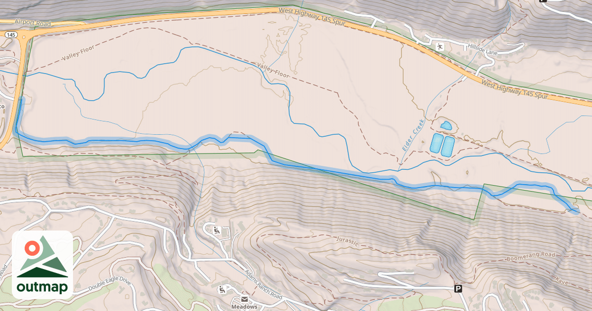 Map of Upper Valley Floor