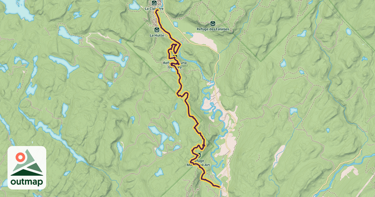 Map of Bras-du-Nord National Trail