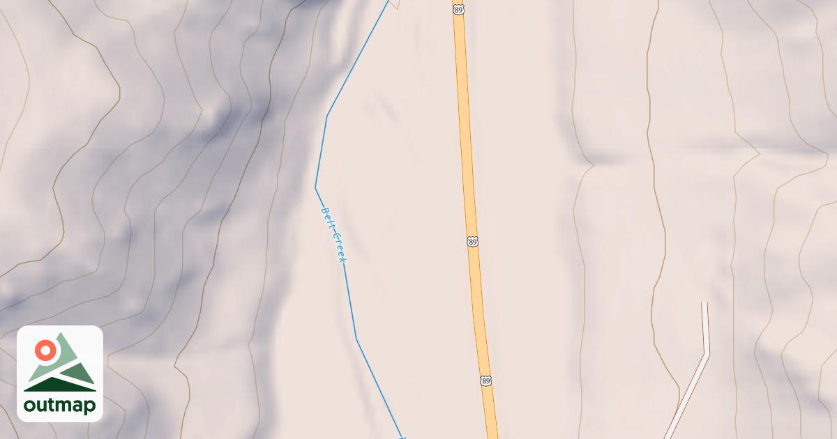 Map of HWY 89 DISPERSED A