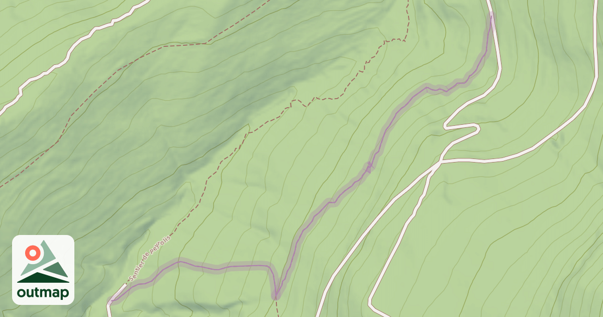 Map of Chemin de Peyrolis