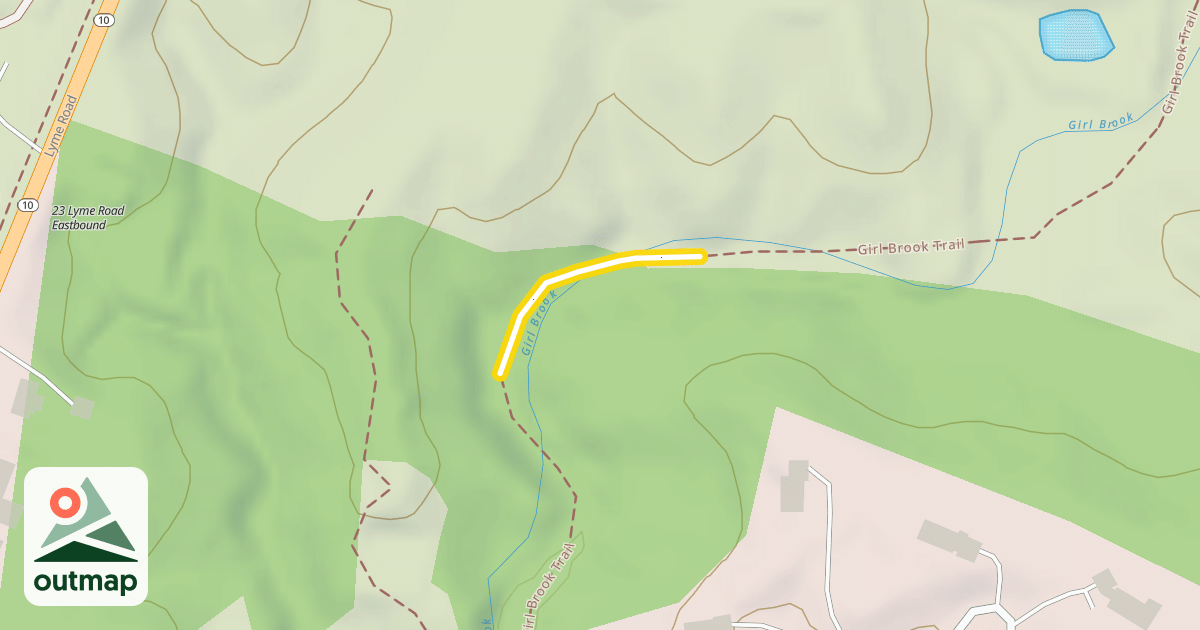 Map of Girl Brook Trail