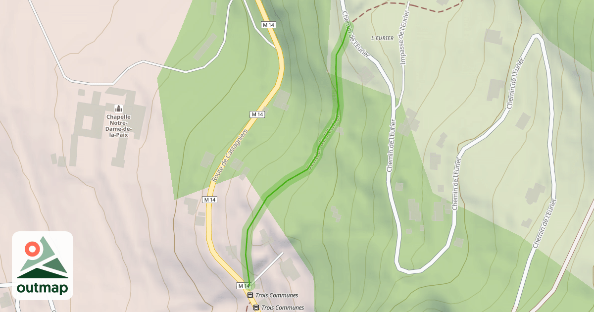 Map of Sentier de l'Eurier