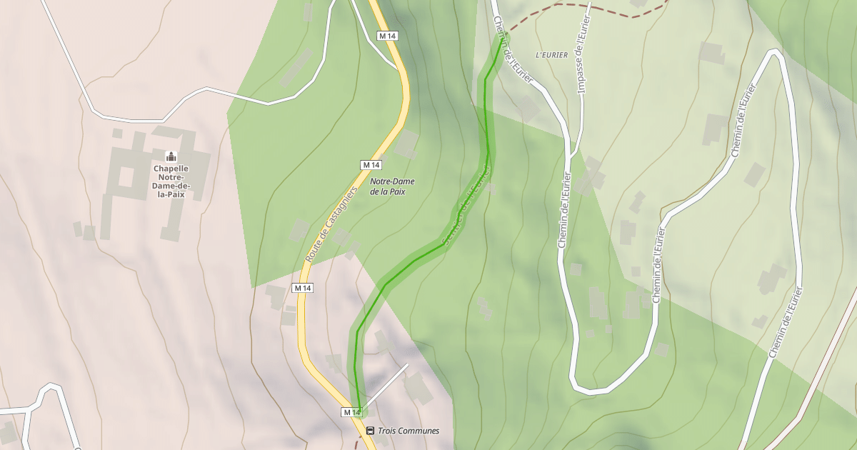 Map preview of Sentier de l'Eurier