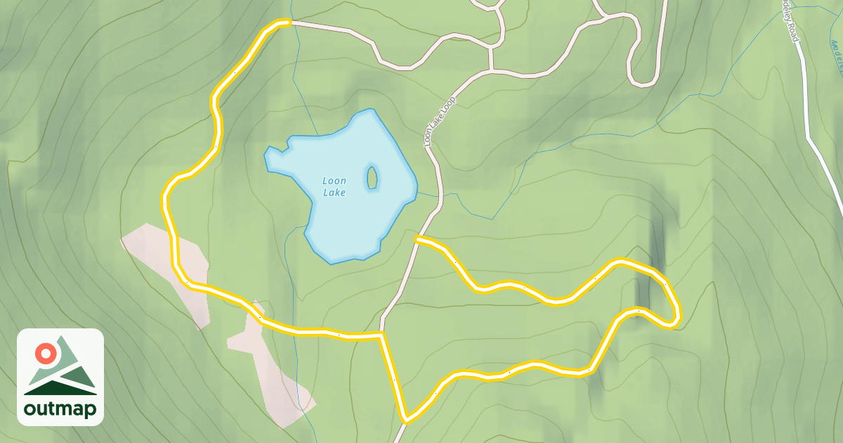 Map of Loon Lake Loop