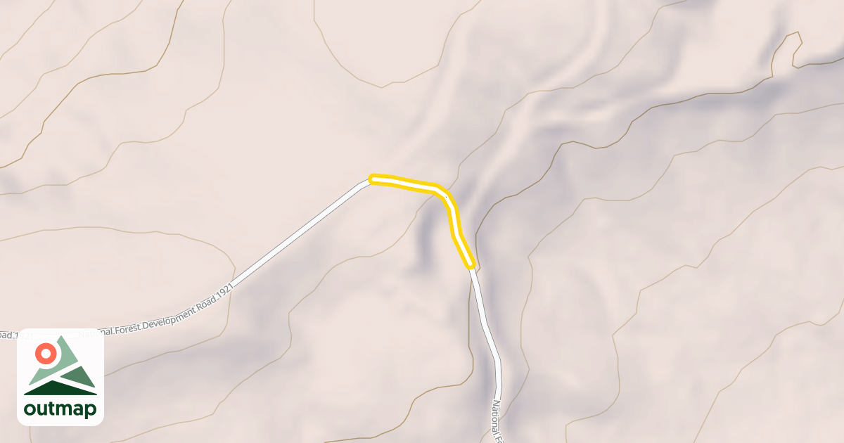 Map of National Forest Development Road 1921