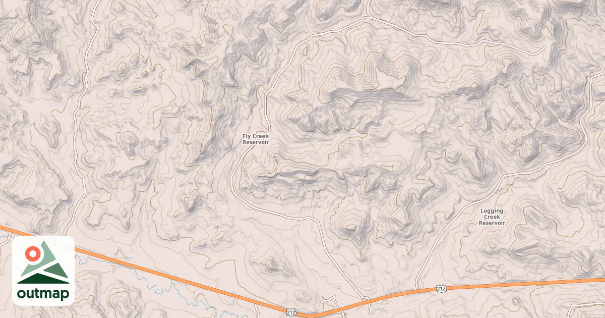 Map of FLY CREEK