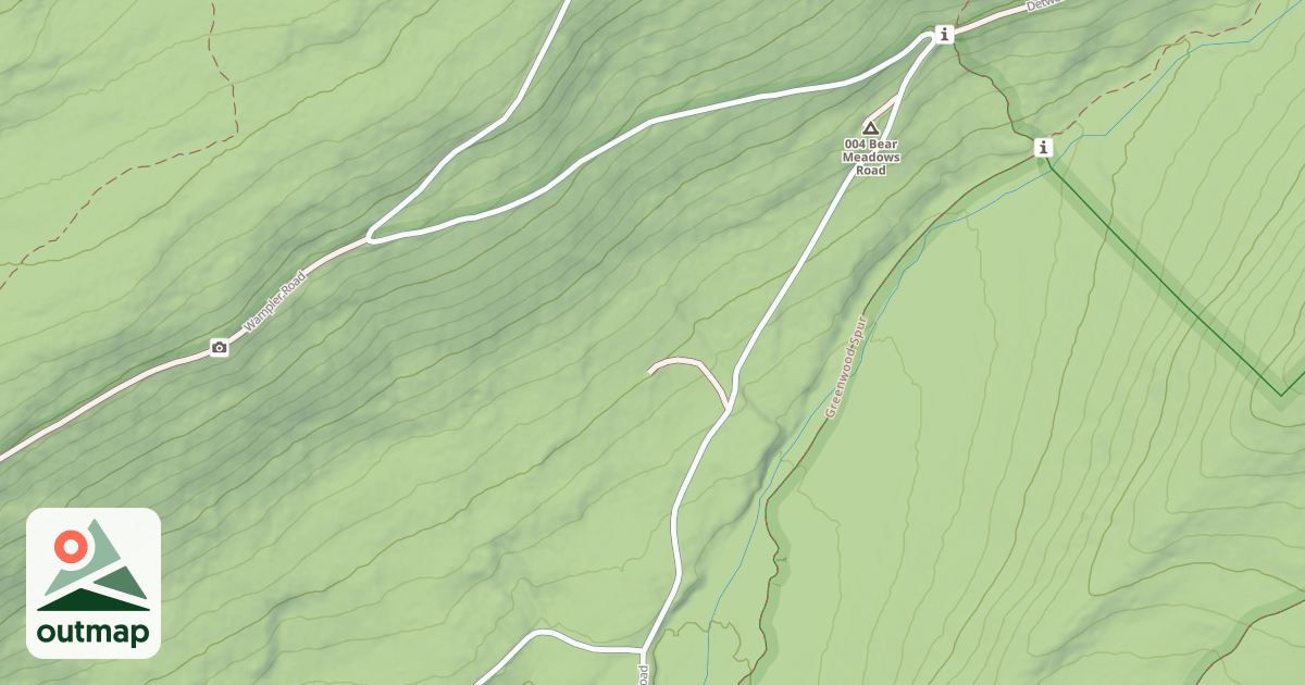 Map of Rothrock State Forest Seven Mountains Snowmobile Trails