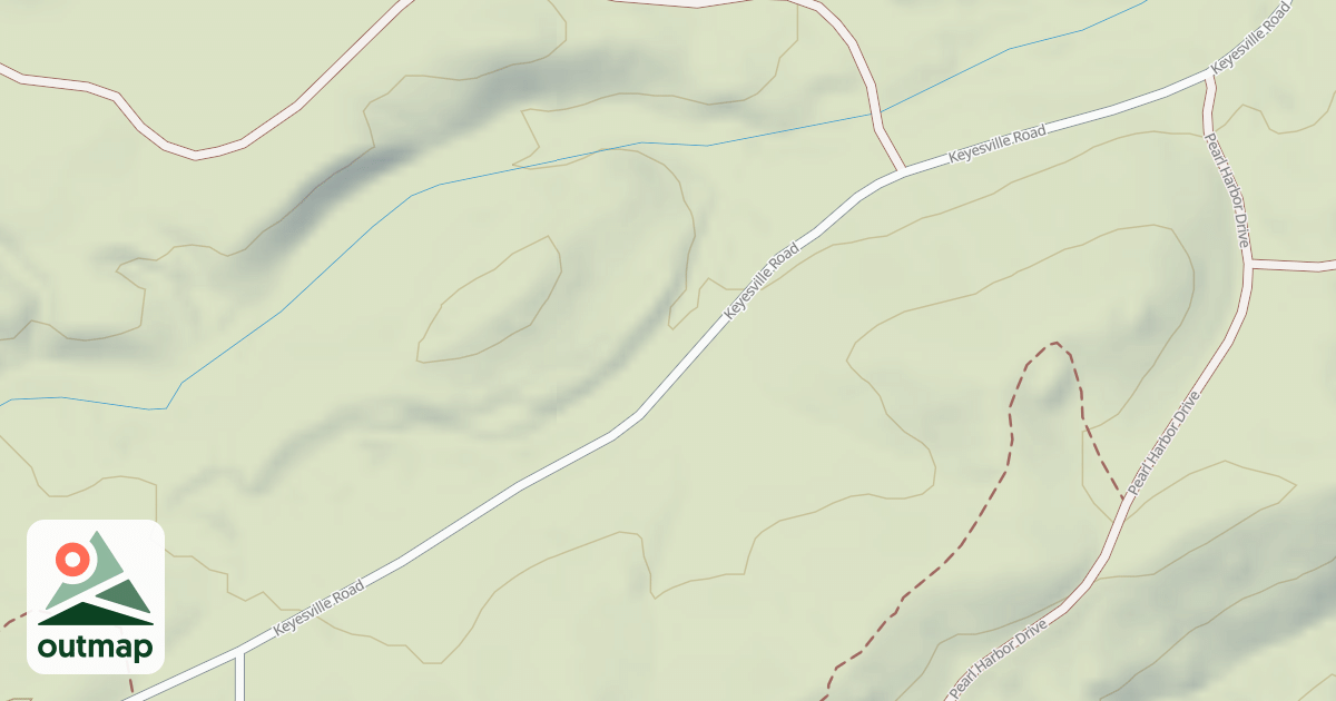 Map of 16070 Keyesville/blk Gulch Usgs Lake Isabel N