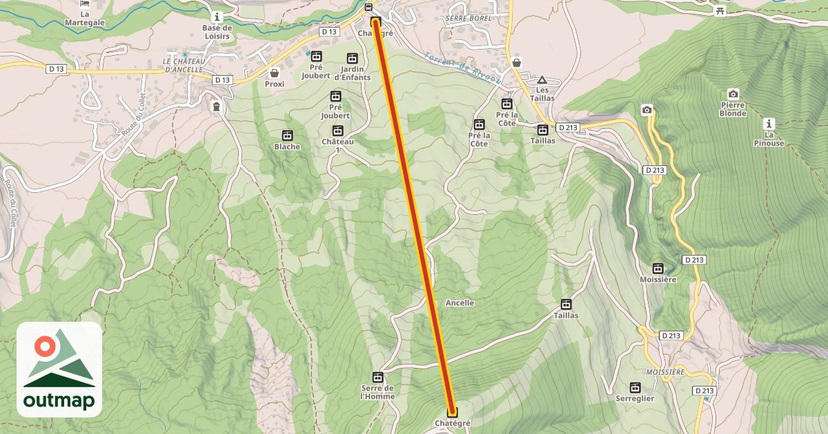 Map of Chatégré