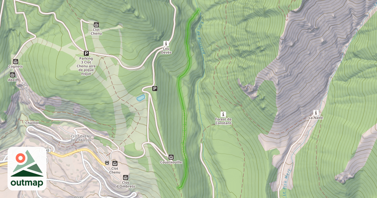Map of Chemin de Grand Couaste