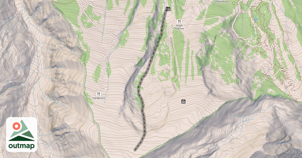 Map of Cirque Headwall
